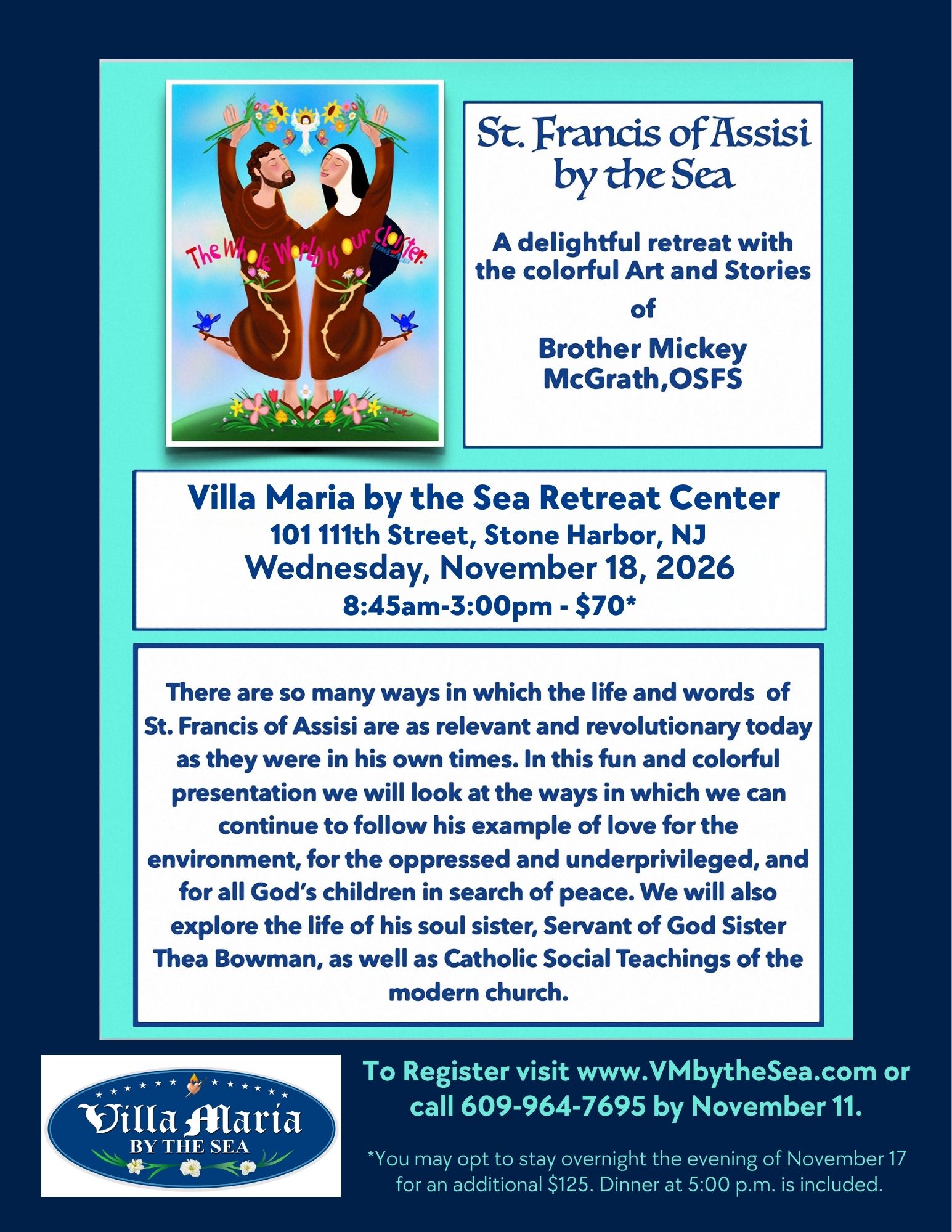 Saint Francis of Assisi by the Sea: A delightful retreat with the Colorful Art and Stories of Br. Mickey McGrath, OSFS
